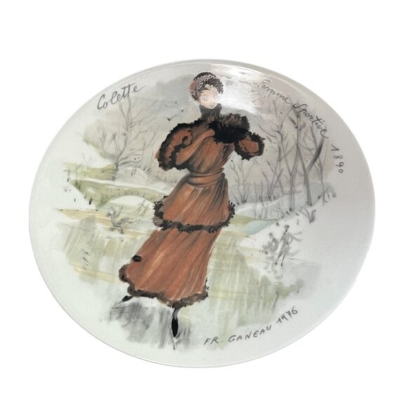 Set Of 4 D'Arceau-Limoges Collector Plates Les Femmes Du Siècle 1875-1943 - Picture 2 of 16